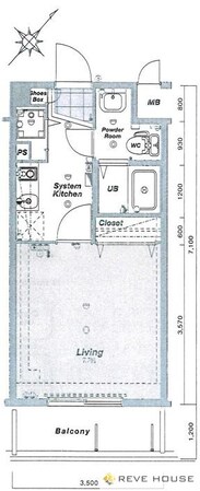 アソシアグロッツォ博多セントラルタワーの物件間取画像